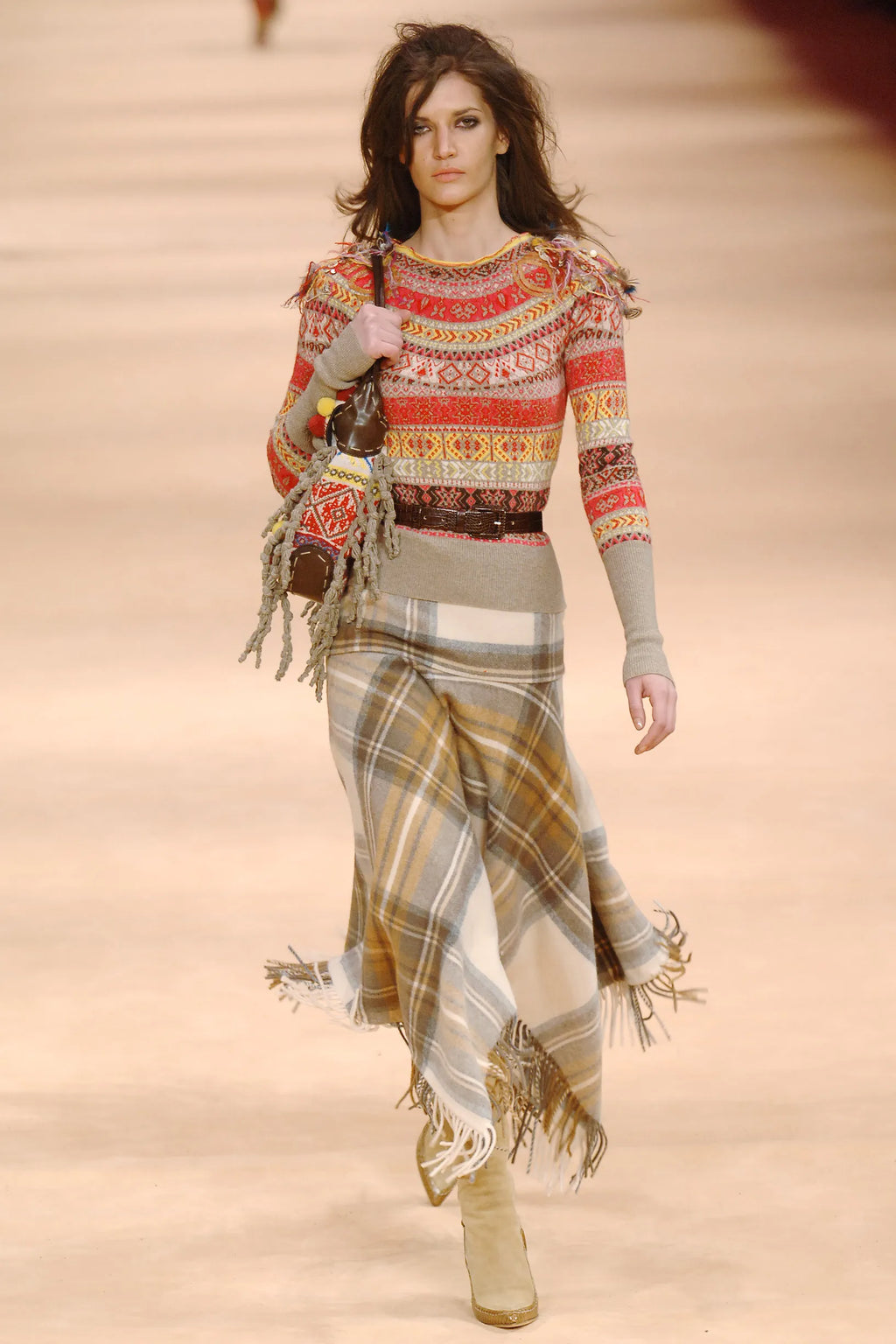 Alexander McQueen FW 2005 'The Man Who Knew Too Much'  Tartan Skirt
