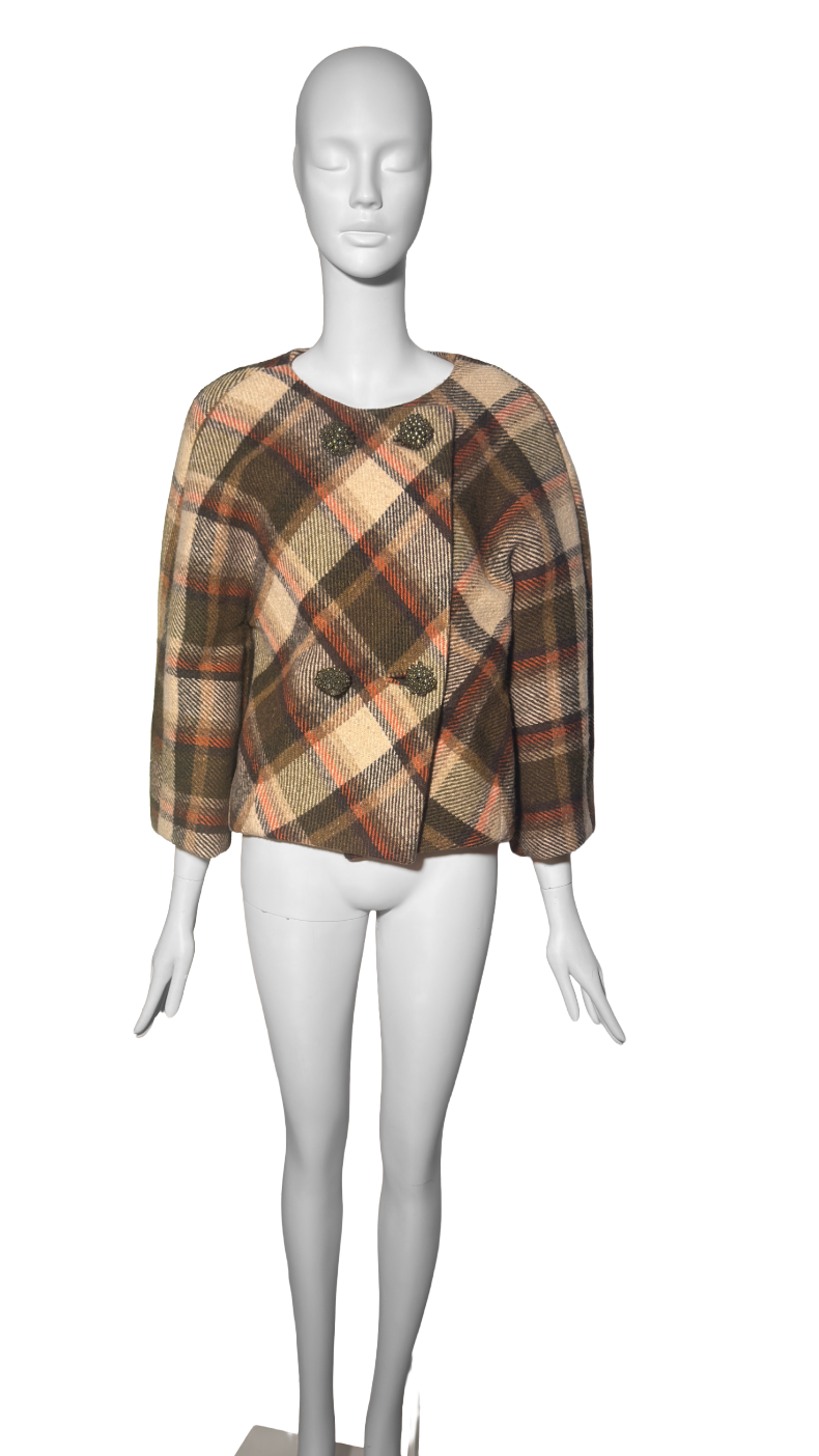 Balenciaga by Nicolas Ghesquière FW 2006 Tartan Riding Jacket