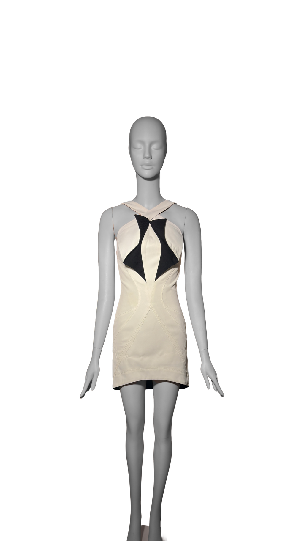 Balenciaga by Nicolas Ghesquière SS 2004 Cubist Color Block Mini Dress