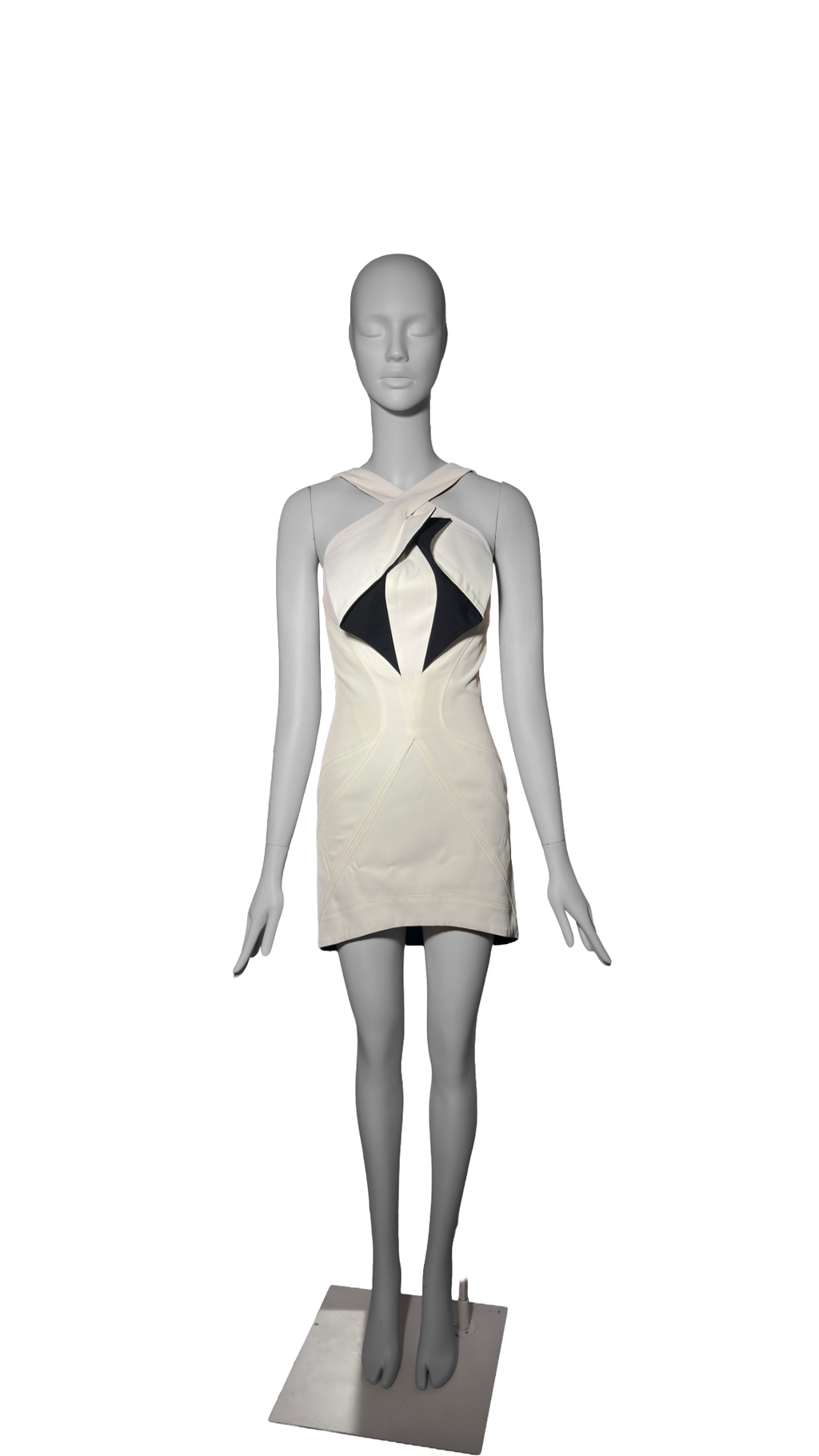 Balenciaga by Nicolas Ghesquière SS 2004 Cubist Color Block Mini Dress