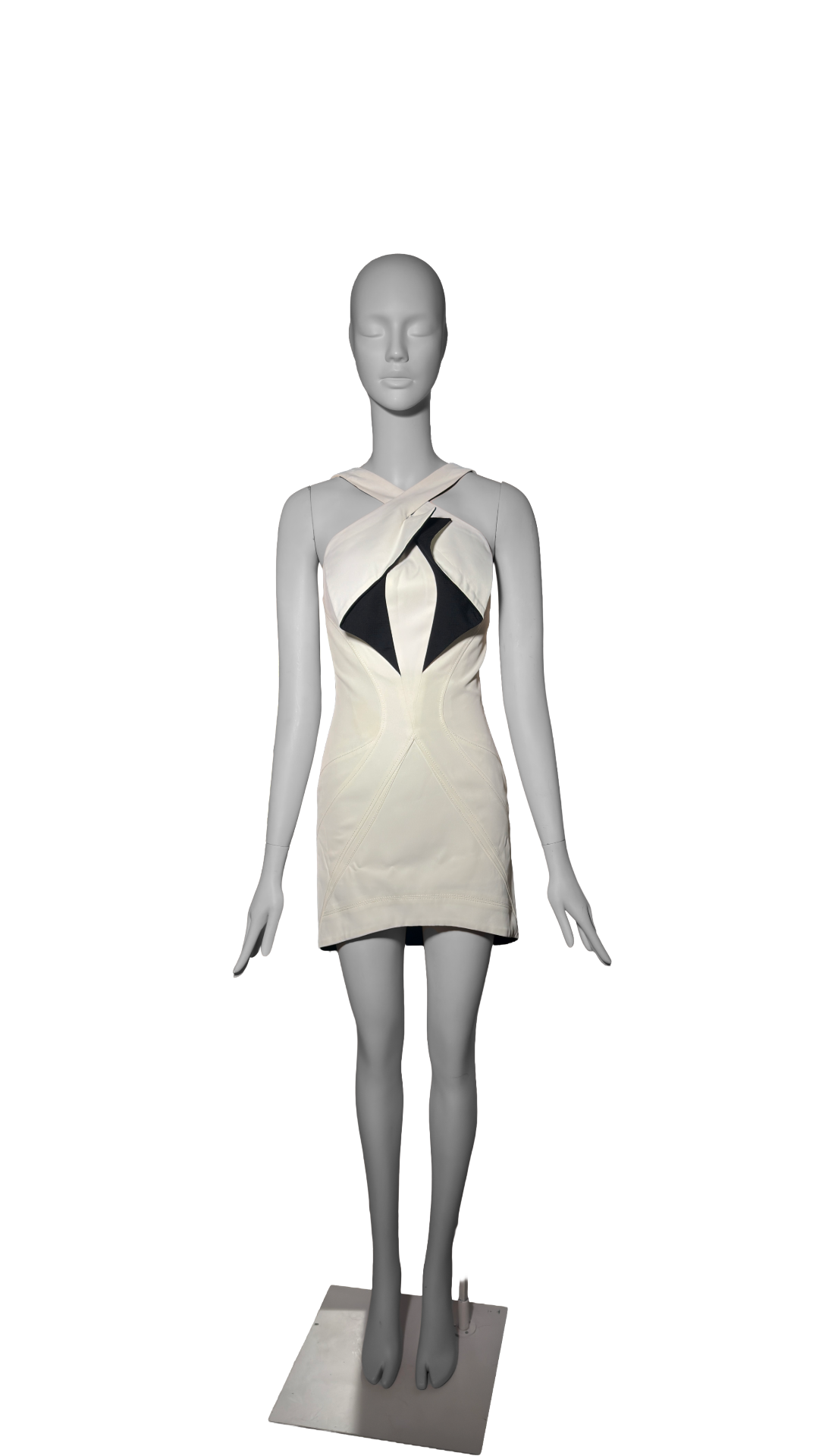 Balenciaga by Nicolas Ghesquière SS 2004 Cubist Color Block Mini Dress