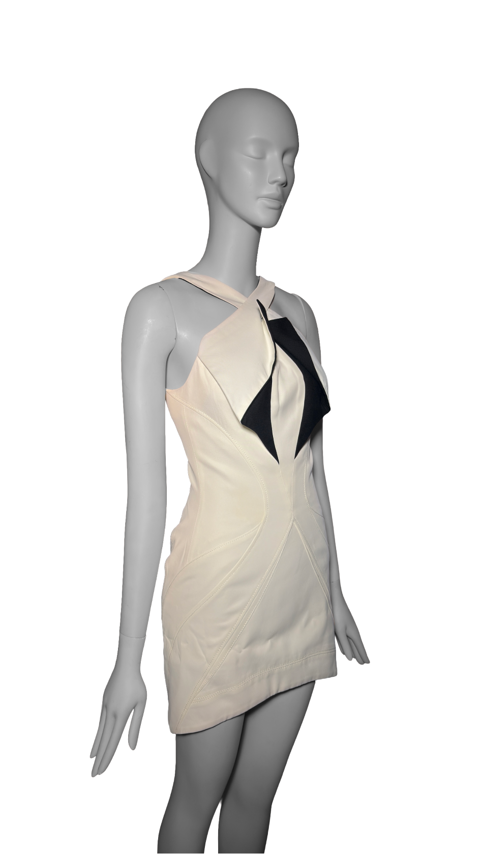 Balenciaga by Nicolas Ghesquière SS 2004 Cubist Color Block Mini Dress