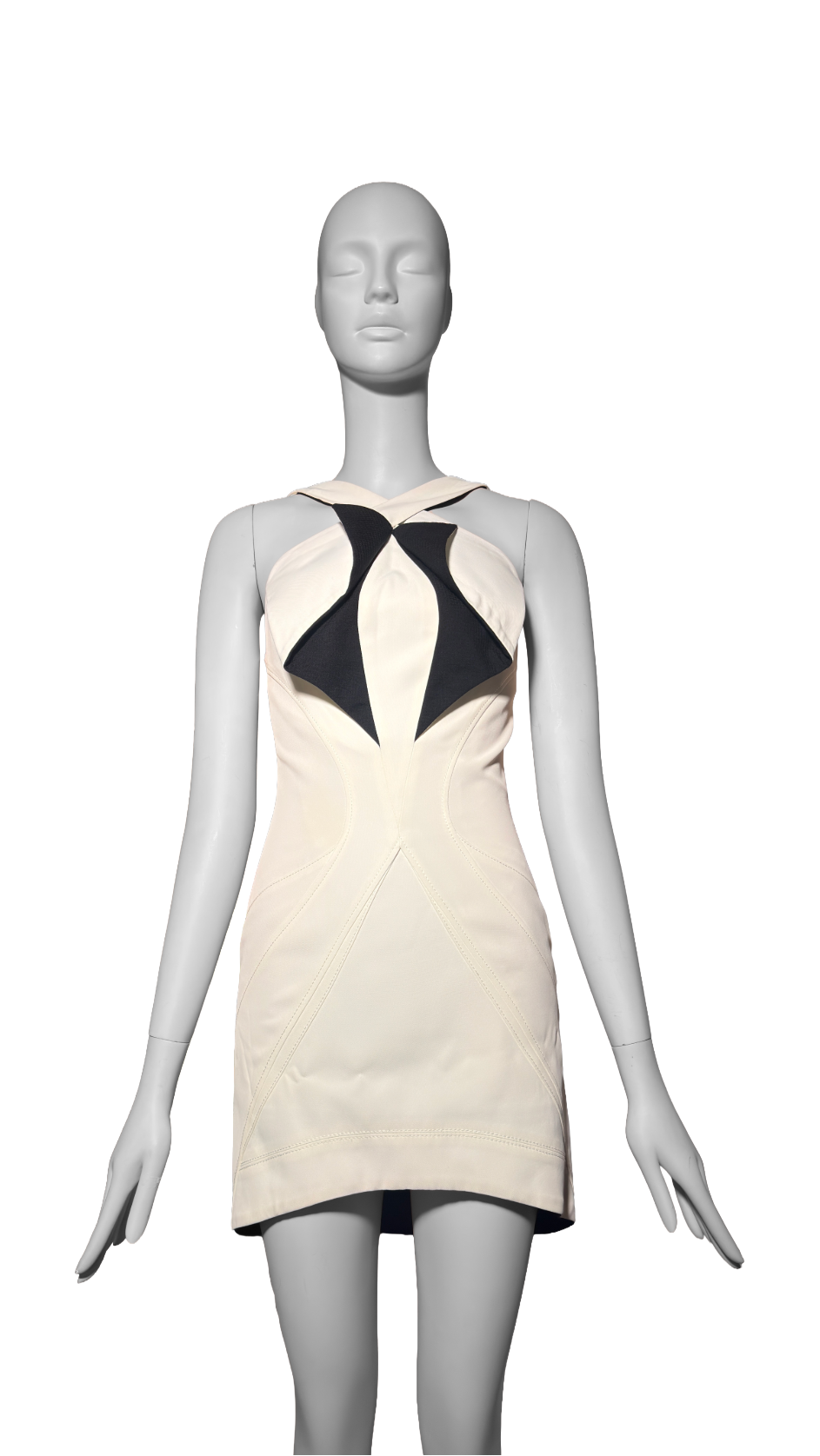 Balenciaga by Nicolas Ghesquière SS 2004 Cubist Color Block Mini Dress