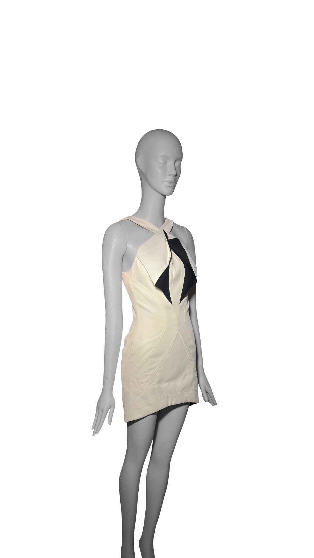 Balenciaga by Nicolas Ghesquière SS 2004 Cubist Color Block Mini Dress