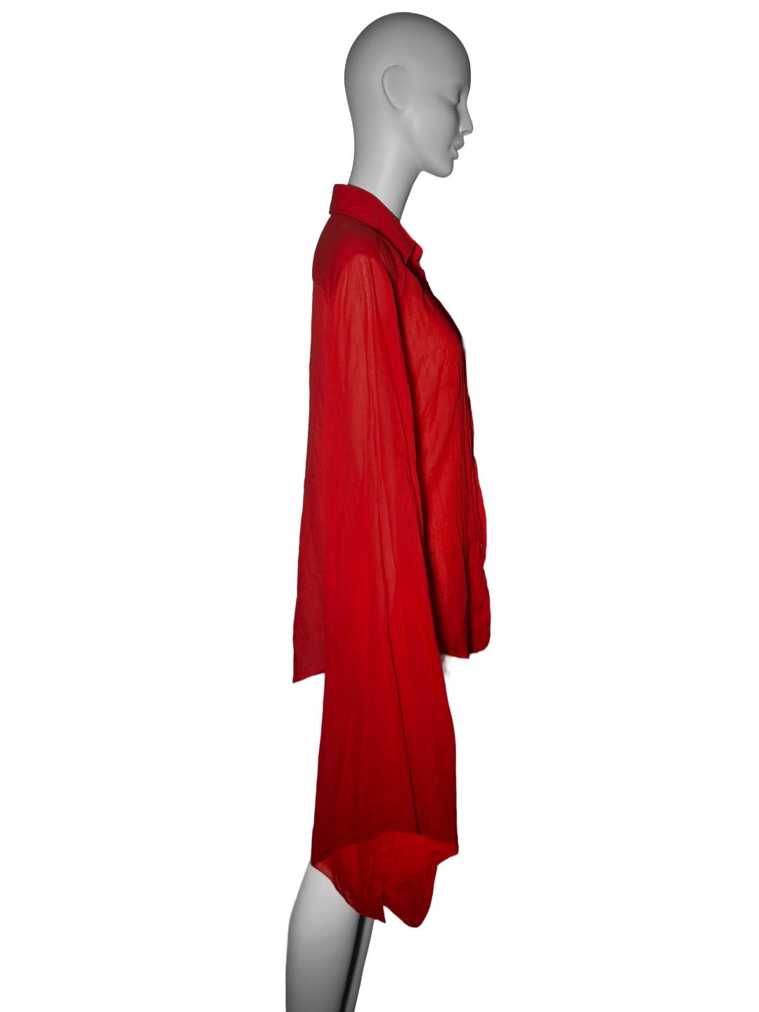 Tom Ford for Gucci 2004 Red Main Collection Batwing Shirt