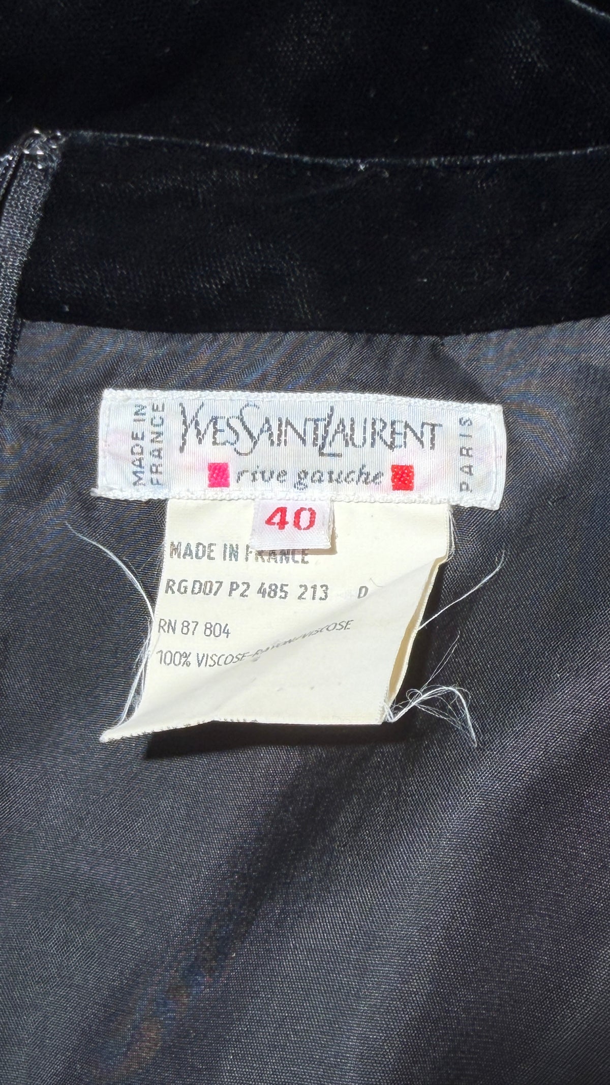 Yves Saint Laurent 1990s Vampire Dress