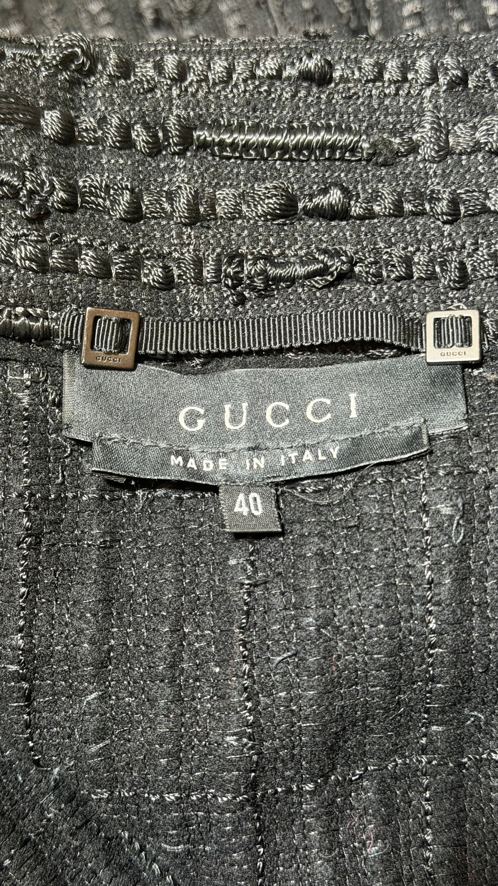 Gucci by Tom Ford FW 2002 Fringed Boucle Coat