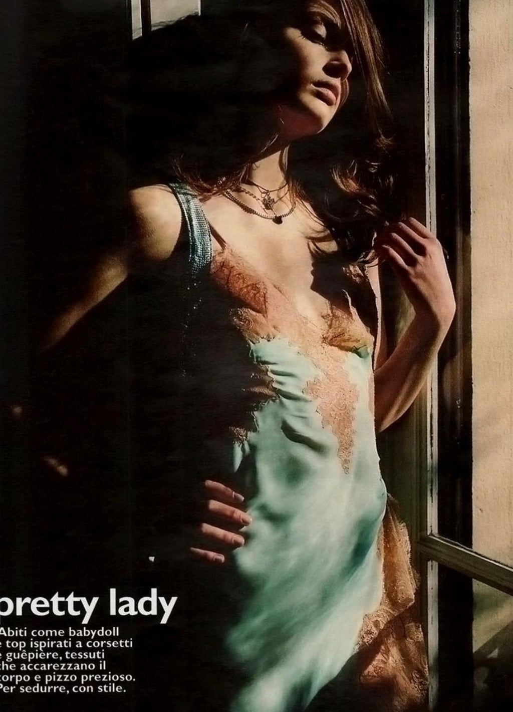 Versace SS 2003 Blue Lace Gown