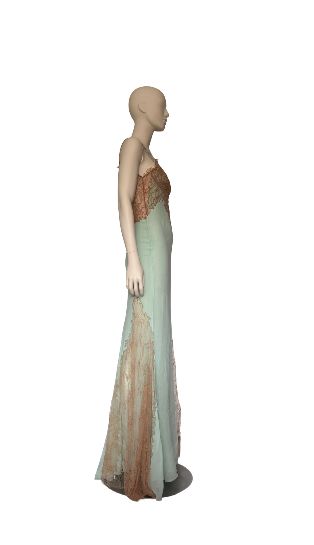 Versace SS 2003 Blue Lace Gown