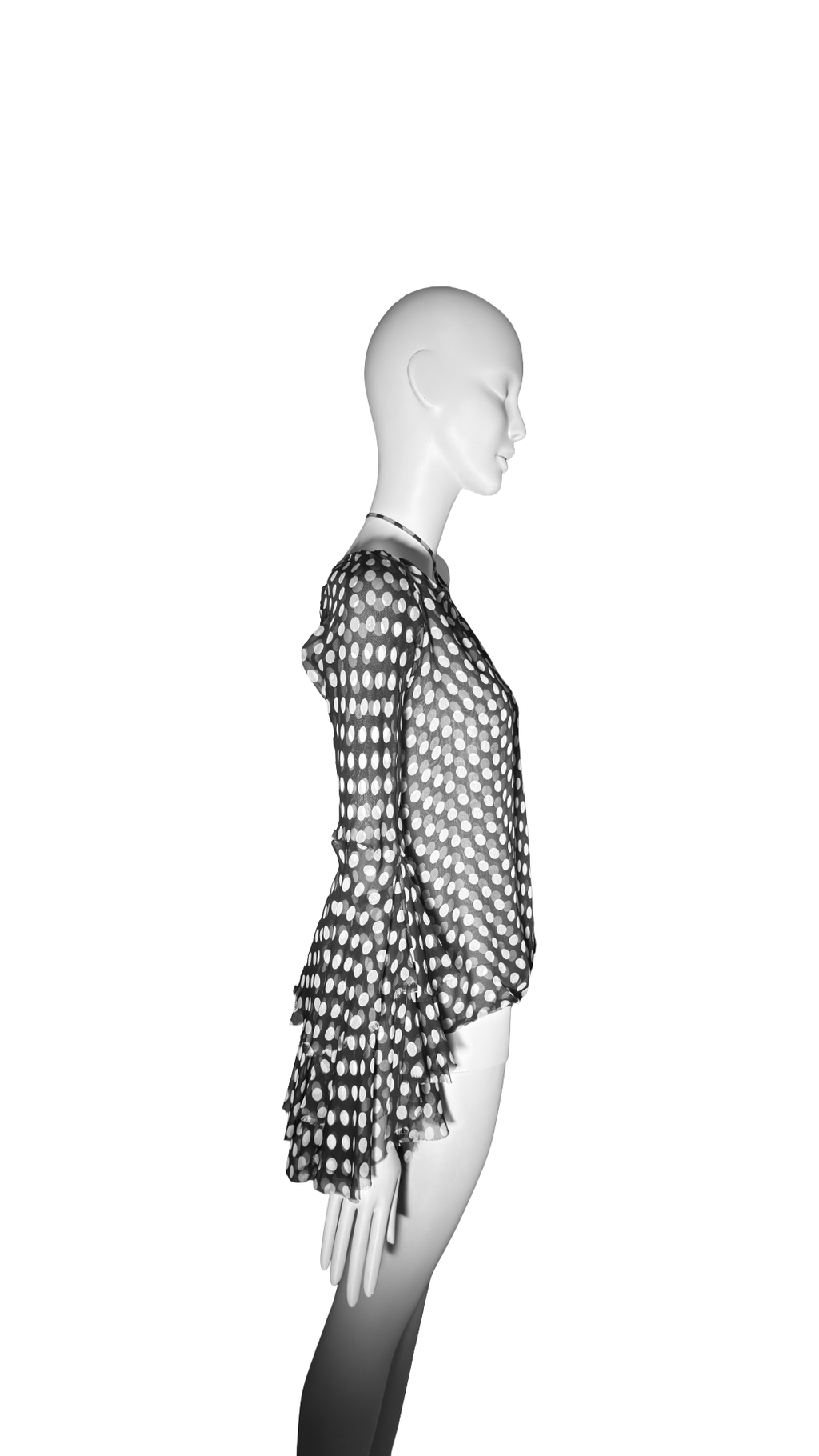 Alexander McQueen SS 2002 'Dance of the Twisted Bull' Ruffle Sleeve Blouse