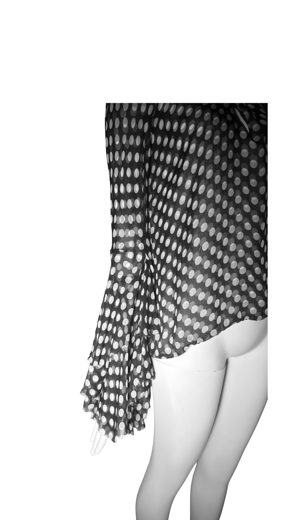 Alexander McQueen SS 2002 'Dance of the Twisted Bull' Ruffle Sleeve Blouse