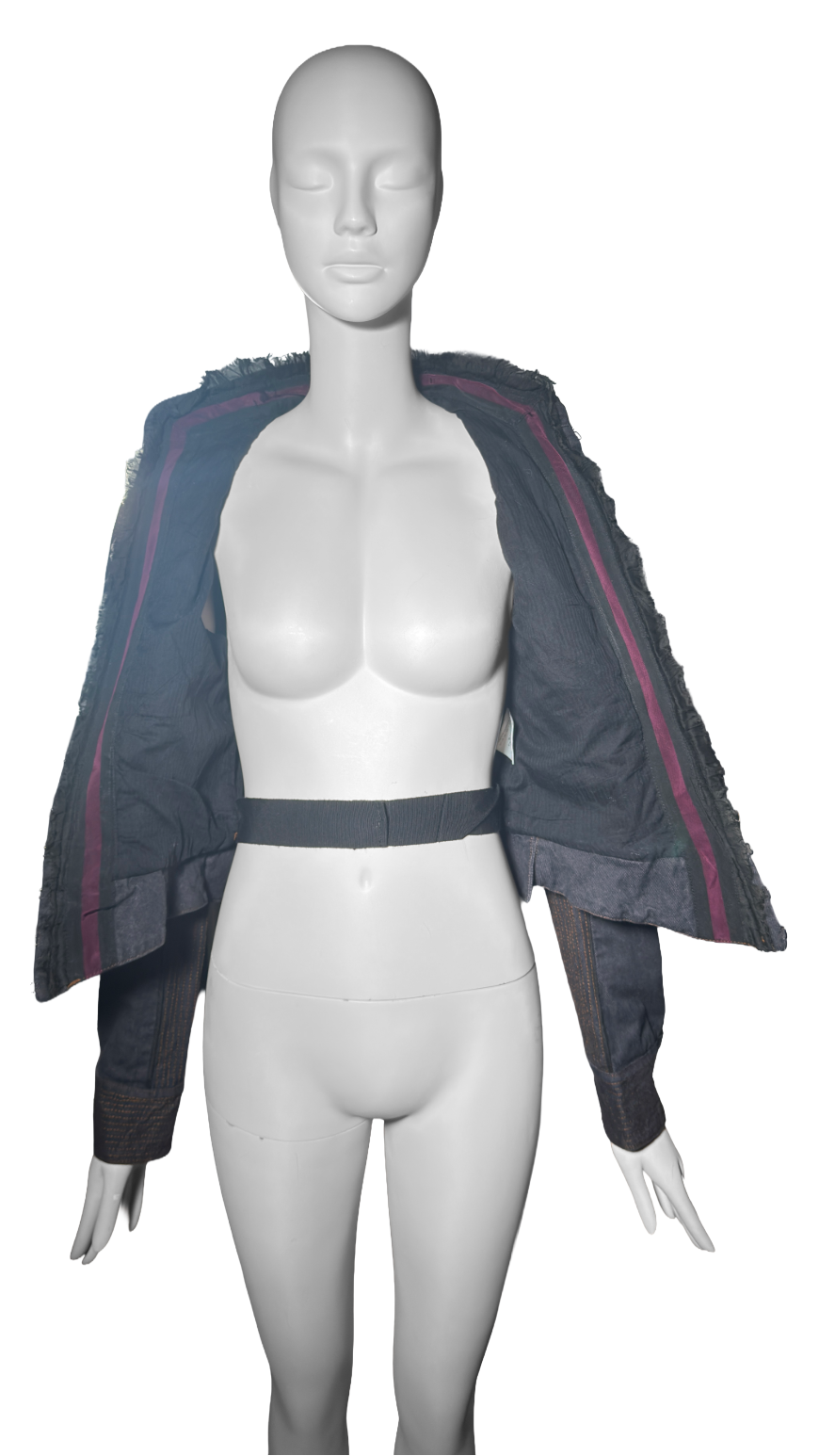 Alexander McQueen FW 2002 'Supercalifragilisticexpialidocious' Denim Corset Jacket