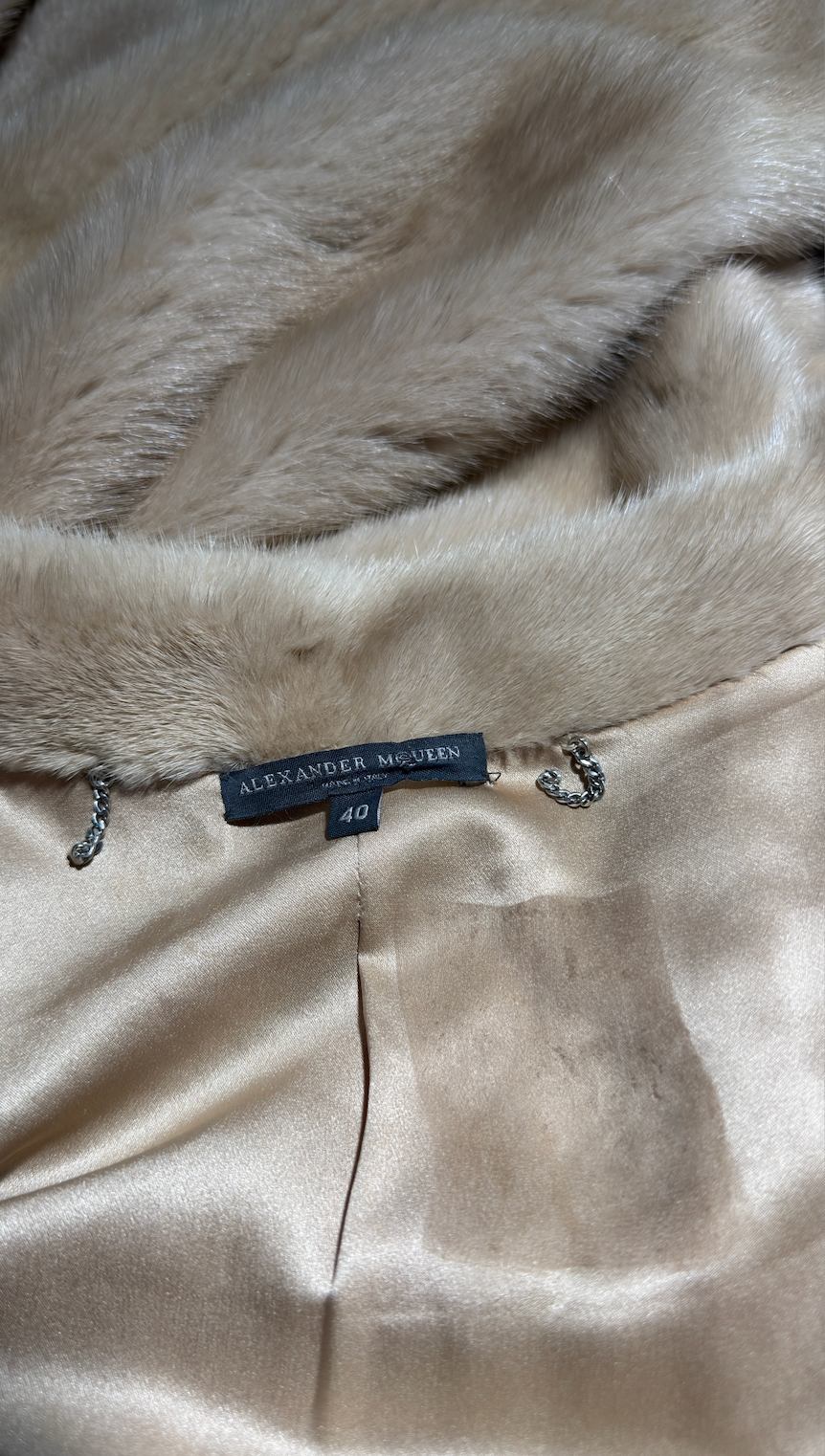 Alexander McQueen FW 2005 'The Man Who Knew Too Much' Mink Coat