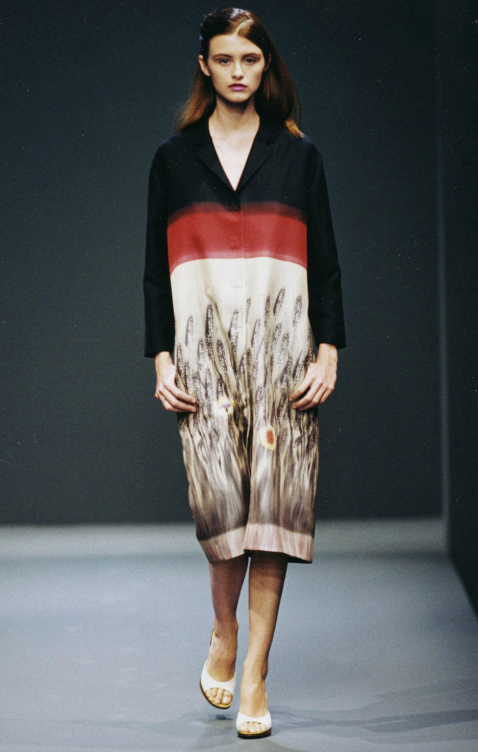 Prada SS 1998 Trompe L'oeil Wheat Coat