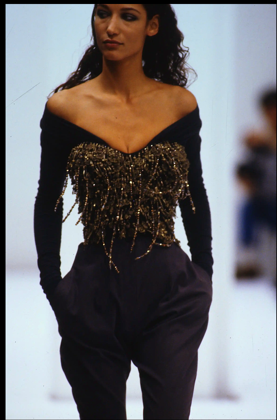 Dolce & Gabbana FW 1990 Embellished Corset