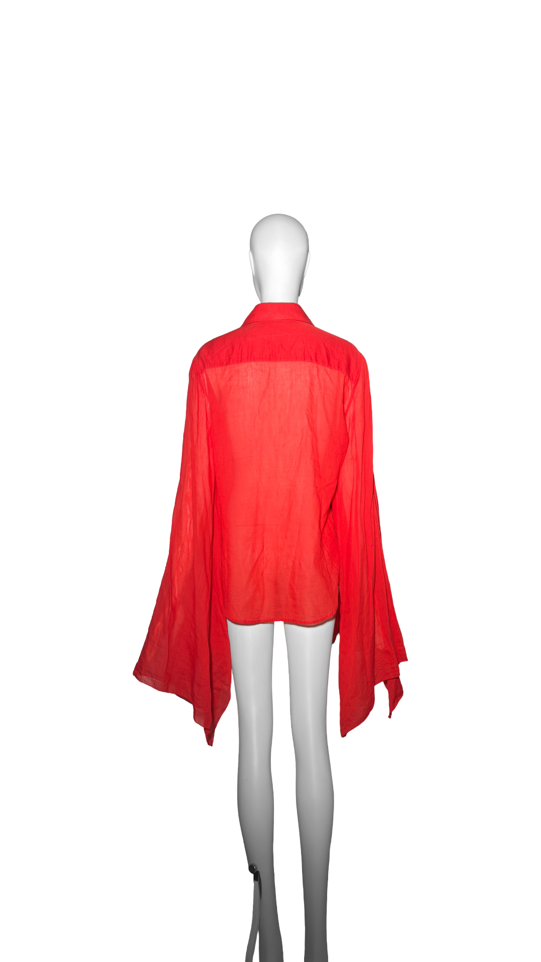 Tom Ford for Gucci 2004 Red Main Collection Batwing Shirt