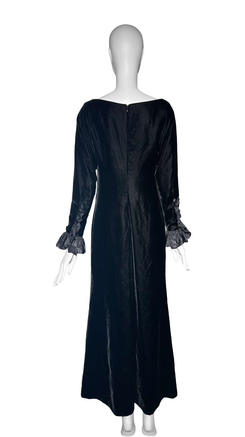 Yves Saint Laurent 1990s Vampire Dress