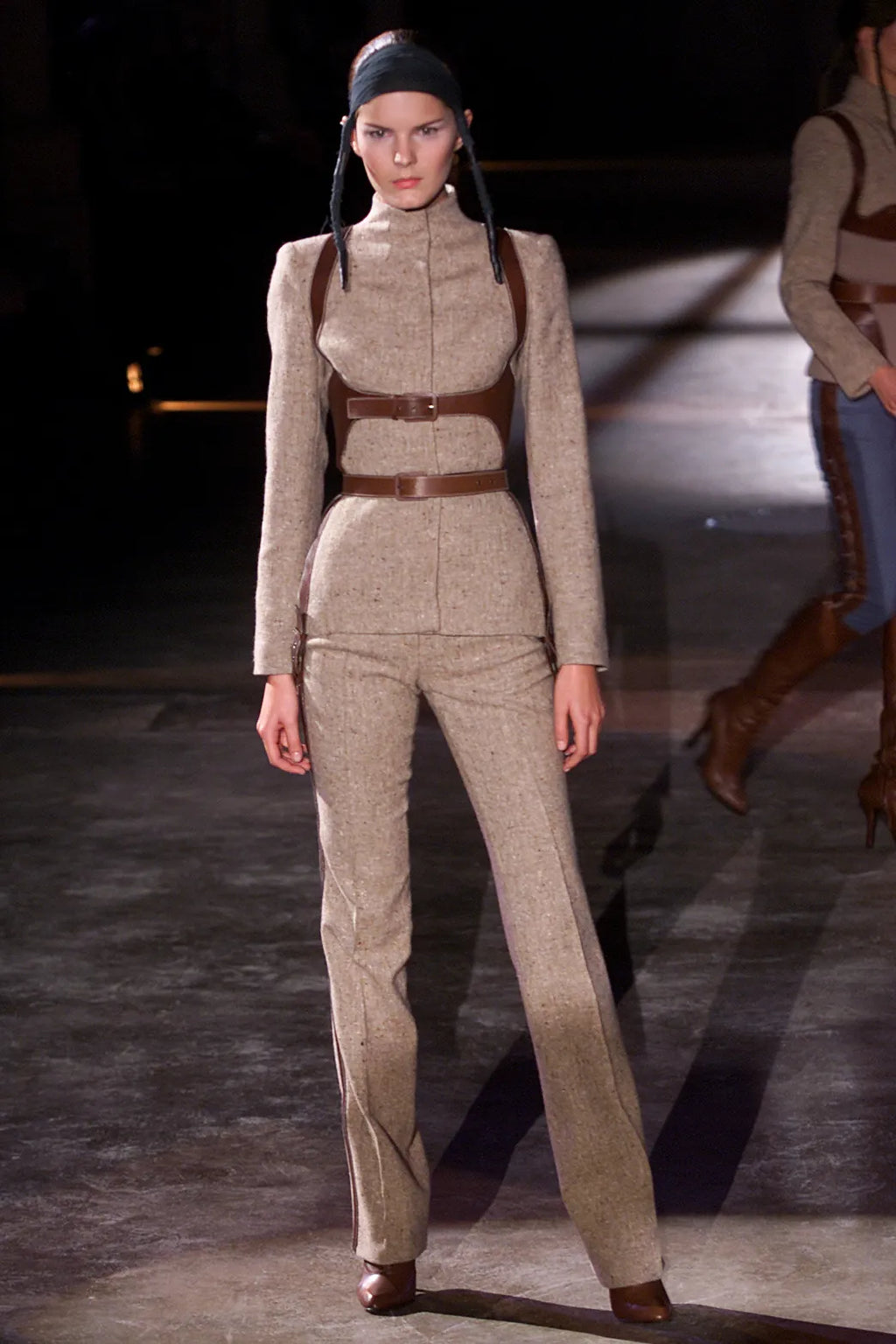 Alexander McQueen FW 2002 'Supercalifragilsiticexpialidocious' Black Three Piece Suit Set